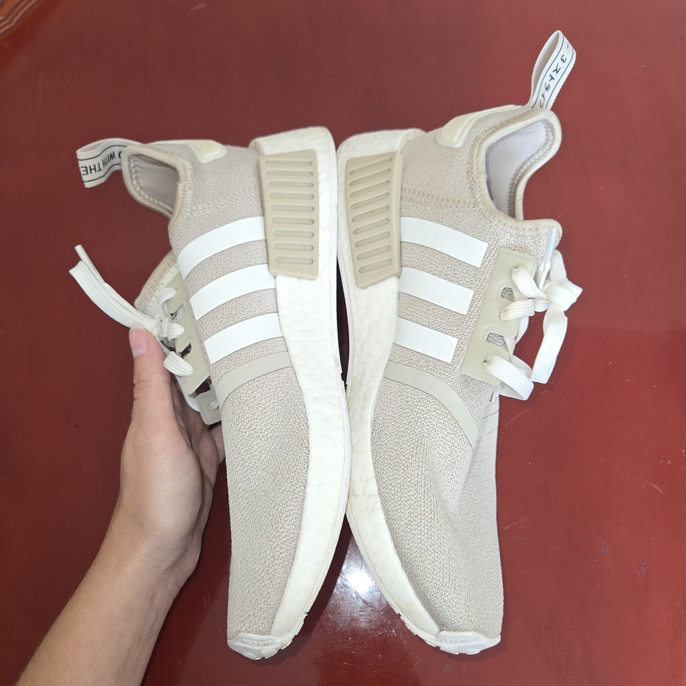 Adidas NMD R1 Wonder Beige White Women 6.5 Mens 4.5 Sneakers Shoes - Picture 16 of 16
